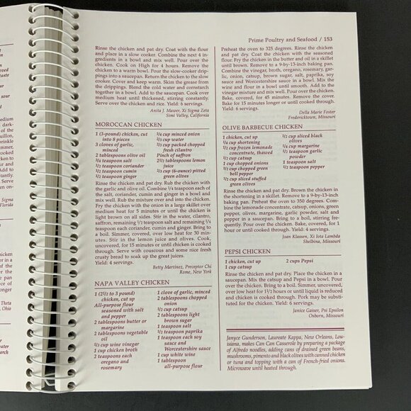 Lets Party Cookbook Beta Sigma Phi International 1996 Spiral Bound - Picture 11 of 16